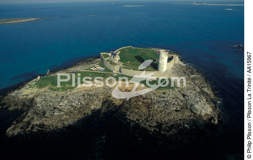 Fort Cigogne aux Glénan. - © Philip Plisson / Plisson La Trinité / AA15967 - Nos reportages photos - Glénan [Archipel des]