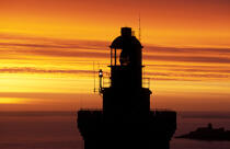Le phare du cap Fréhel © Philip Plisson / Plisson La Trinité / AA16002 - Nos reportages photos - Coucher de soleil