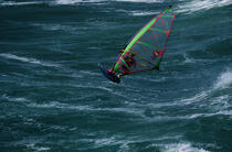 Windsurfing in Erdeven. © Philip Plisson / Plisson La Trinité / AA16034 - Photo Galleries - Rough seas