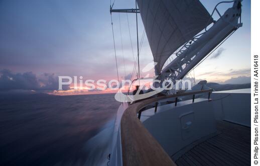 Le Ponant - © Philip Plisson / Plisson La Trinité / AA16418 - Photo Galleries - Elements of boat