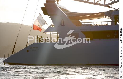 Le Ponant - © Philip Plisson / Plisson La Trinité / AA16421 - Photo Galleries - Elements of boat