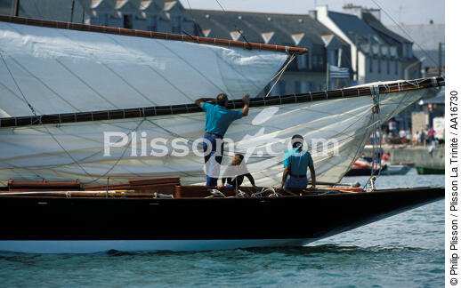 Pen-Duick - © Philip Plisson / Plisson La Trinité / AA16730 - Nos reportages photos - Cotre aurique