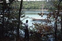 Pen-Duick sur L'Odet © Philip Plisson / Plisson La Trinité / AA16737 - Nos reportages photos - Yachting