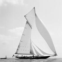 Pen-Duick © Philip Plisson / Plisson La Trinité / AA16743 - Photo Galleries - Black and white