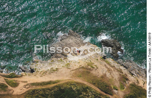 Paysage côtier de la Presqu'île de Rhuys. - © Philip Plisson / Plisson La Trinité / AA16919 - Nos reportages photos - Presqu'île de Rhuys
