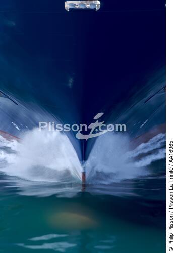 CMA CGM Fidelio bow - © Philip Plisson / Plisson La Trinité / AA16965 - Photo Galleries - Elements of boat