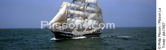 Belem - © Philip Plisson / Plisson La Trinité / AA17057 - Photo Galleries - Three masts