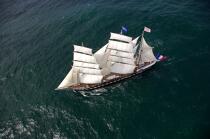 Belem © Philip Plisson / Plisson La Trinité / AA17065 - Photo Galleries - Tall ship / Sailing ship