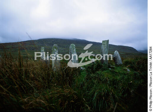 The mystery of the standing stones - © Philip Plisson / Plisson La Trinité / AA17284 - Photo Galleries - Ireland, the green island