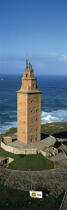 The Hercule Tower © Philip Plisson / Plisson La Trinité / AA17306 - Photo Galleries - Lighthouse [Galicia]