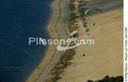 The Dune du Pilat. - © Philip Plisson / Plisson La Trinité / AA17350 - Photo Galleries - Paraglider