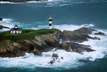 Le phare de Isla Pancha © Philip Plisson / Plisson La Trinité / AA17507 - Nos reportages photos - Phare [Galice]