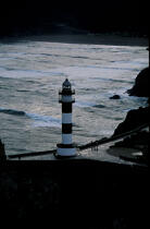 The lighthouse of San Agustin © Philip Plisson / Plisson La Trinité / AA17515 - Photo Galleries - Lighthouse [Asturias]