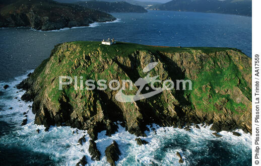 Lightouse of Isla Coelleira,Galicia, Spain - © Philip Plisson / Plisson La Trinité / AA17559 - Photo Galleries - Lighthouse [Galicia]