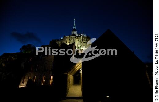 le Mont Saint-Michel - © Philip Plisson / Plisson La Trinité / AA17624 - Nos reportages photos - Nuit