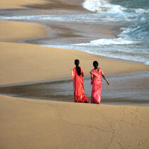 Sur la plage de Vilinjam en Inde. © Philip Plisson / Plisson La Trinité / AA17703 - Nos reportages photos - Vilinjam