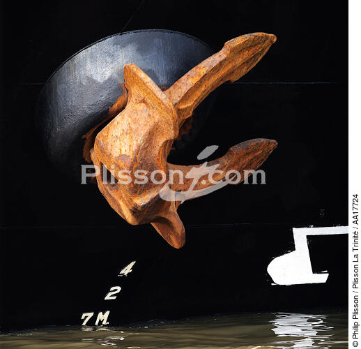 Ancre. - © Philip Plisson / Plisson La Trinité / AA17724 - Nos reportages photos - Elément d'un bateau