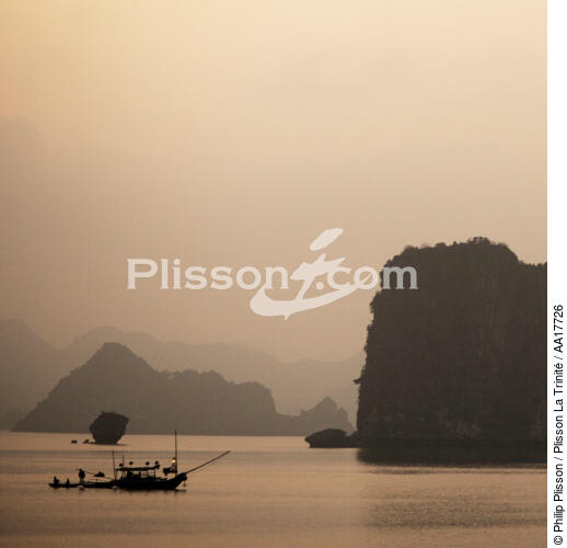 La baie d'Along. - © Philip Plisson / Plisson La Trinité / AA17726 - Nos reportages photos - Vietnam