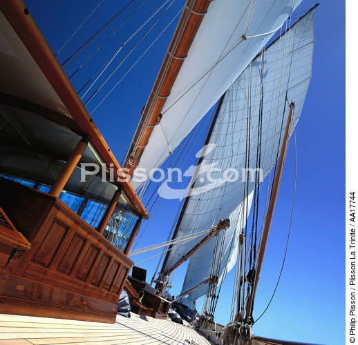 On the bridge of Shenandoah. - © Philip Plisson / Plisson La Trinité / AA17744 - Photo Galleries - Tall ship / Sailing ship