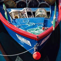 Barque en Galice. © Philip Plisson / Plisson La Trinité / AA17760 - Nos reportages photos - Bateau à rames