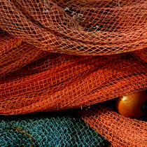 Filet de pêche. © Philip Plisson / Plisson La Trinité / AA17784 - Nos reportages photos - Format carré