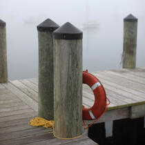 Passerelle dans le Maine. © Philip Plisson / Pêcheur d’Images / AA17809 - Nos reportages photos - Déco Marine