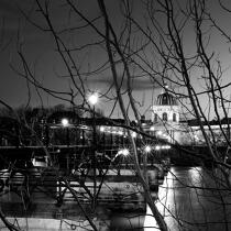 Le pont des arts à Paris. © Guillaume Plisson / Plisson La Trinité / AA17824 - Photo Galleries - Black and white