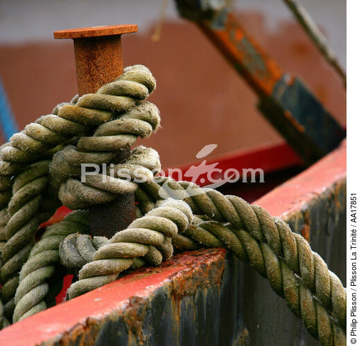 On the port of Penzance. - © Philip Plisson / Plisson La Trinité / AA17851 - Photo Galleries - Ropes and rigging