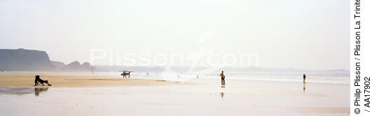 Beach in Cornwall. - © Philip Plisson / Plisson La Trinité / AA17902 - Photo Galleries - Cornwall
