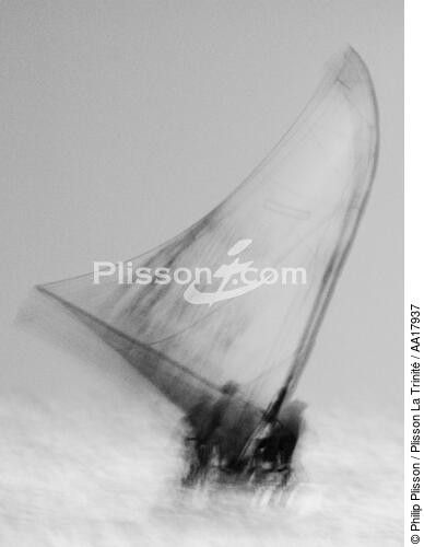 Jangada. - © Philip Plisson / Plisson La Trinité / AA17937 - Nos reportages photos - Noir et blanc
