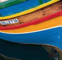 Bateau de pêche sur Malte. © Philip Plisson / Plisson La Trinité / AA17939 - Nos reportages photos - Barque