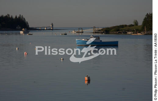 Port Clyde - © Philip Plisson / Plisson La Trinité / AA18060 - Nos reportages photos - Phares USA