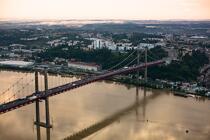 Le pont d'Aquitaine à Bordeaux © Philip Plisson / Plisson La Trinité / AA18160 - Nos reportages photos - Hydrologie