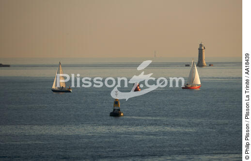 Plymouth - © Philip Plisson / Plisson La Trinité / AA18439 - Photo Galleries - Buoys and beacons