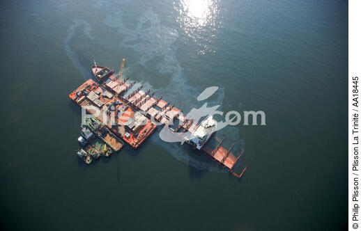 MSC Napoli container ship. - © Philip Plisson / Plisson La Trinité / AA18445 - Photo Galleries - CMA CGM Marco Polo