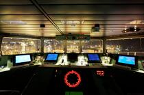 On board a containership in Hong Kong © Philip Plisson / Plisson La Trinité / AA19250 - Photo Galleries - Night