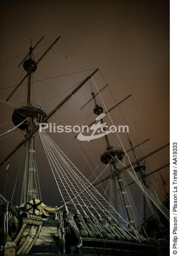the Neptuna gallion in Genoa harbour - © Philip Plisson / Plisson La Trinité / AA19333 - Photo Galleries - Génova