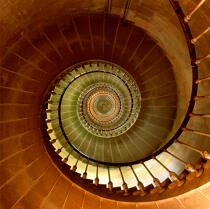 Stairs of the lighthouse on Ré Island © Philip Plisson / Pêcheur d’Images / AA19401 - Photo Galleries - French Lighthouses