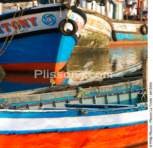 Fishing boats in Cochin - © Philip Plisson / Plisson La Trinité / AA19404 - Photo Galleries - India