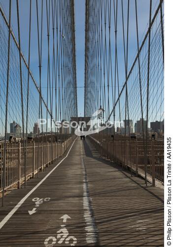 New York city - © Philip Plisson / Plisson La Trinité / AA19435 - Photo Galleries - Bridge