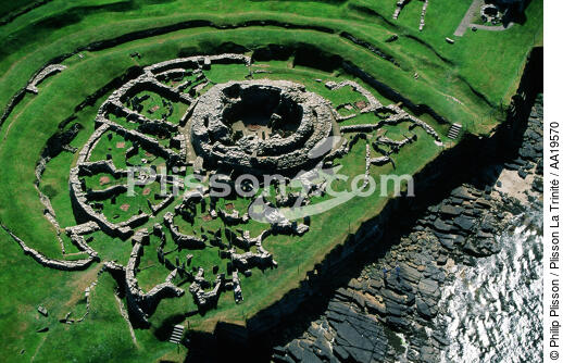 Broch of Gurness, one of the most beautiful fortresses Orkney - © Philip Plisson / Plisson La Trinité / AA19570 - Photo Galleries - Fortress