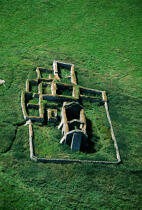 Ruines d'un monastère datant du XIIè siècle, sur l'île de Eynhallow © Philip Plisson / Plisson La Trinité / AA19571 - Nos reportages photos - Eynhallow (île de)