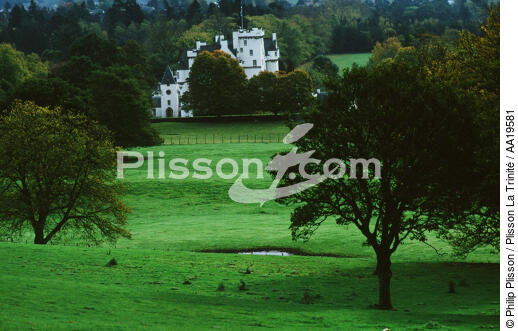 Blair Castle, home of the Duke of Atholl - © Philip Plisson / Plisson La Trinité / AA19581 - Photo Galleries - Site of interest [Scot]