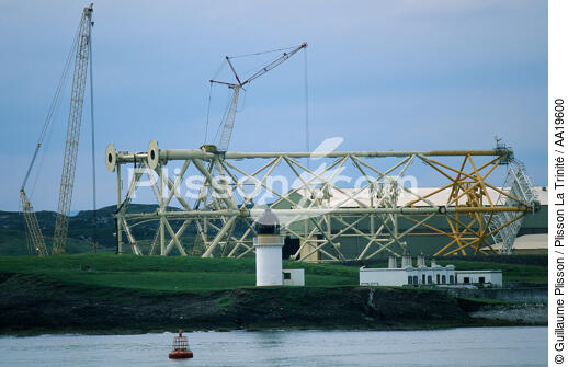 Construction off-shore dans le nord de l'Ecosse - © Guillaume Plisson / Plisson La Trinité / AA19600 - Nos reportages photos - Plateforme pétrolière