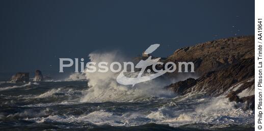 The wild coast of Quiberon - © Philip Plisson / Plisson La Trinité / AA19641 - Photo Galleries - Morbihan