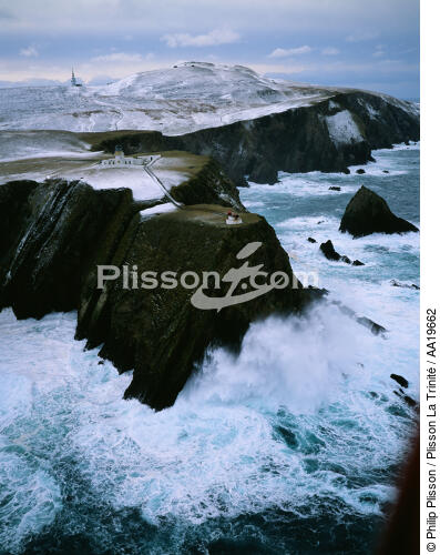 Fair Isle North Scotland - © Philip Plisson / Plisson La Trinité / AA19662 - Photo Galleries - Snow