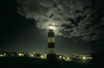 Ancien phare d'Eddystone a Plymouth © Philip Plisson / Plisson La Trinité / AA19692 - Nos reportages photos - Nuit