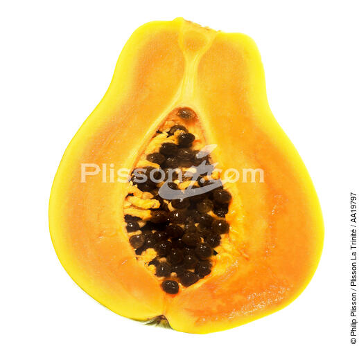 Papaya - © Philip Plisson / Plisson La Trinité / AA19797 - Photo Galleries - Flora