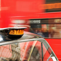 London cab. © Philip Plisson / Plisson La Trinité / AA19815 - Photo Galleries - Road transport