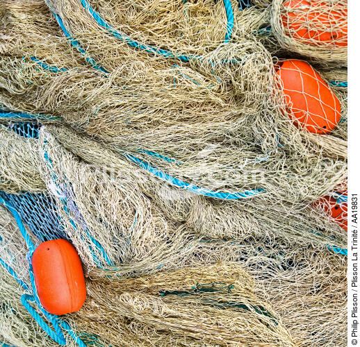 Fishing nets. - © Philip Plisson / Plisson La Trinité / AA19831 - Photo Galleries - Fishing nets